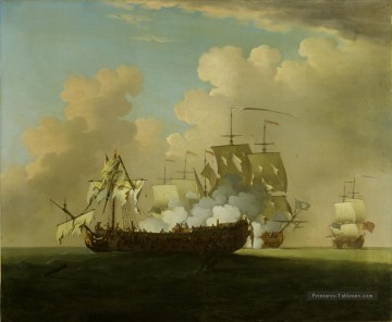 Peter Monamy La princesse en action Batailles navale Peinture à l'huile